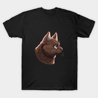 Brown / Chocolate British Shorthair Side Portrait T-Shirt